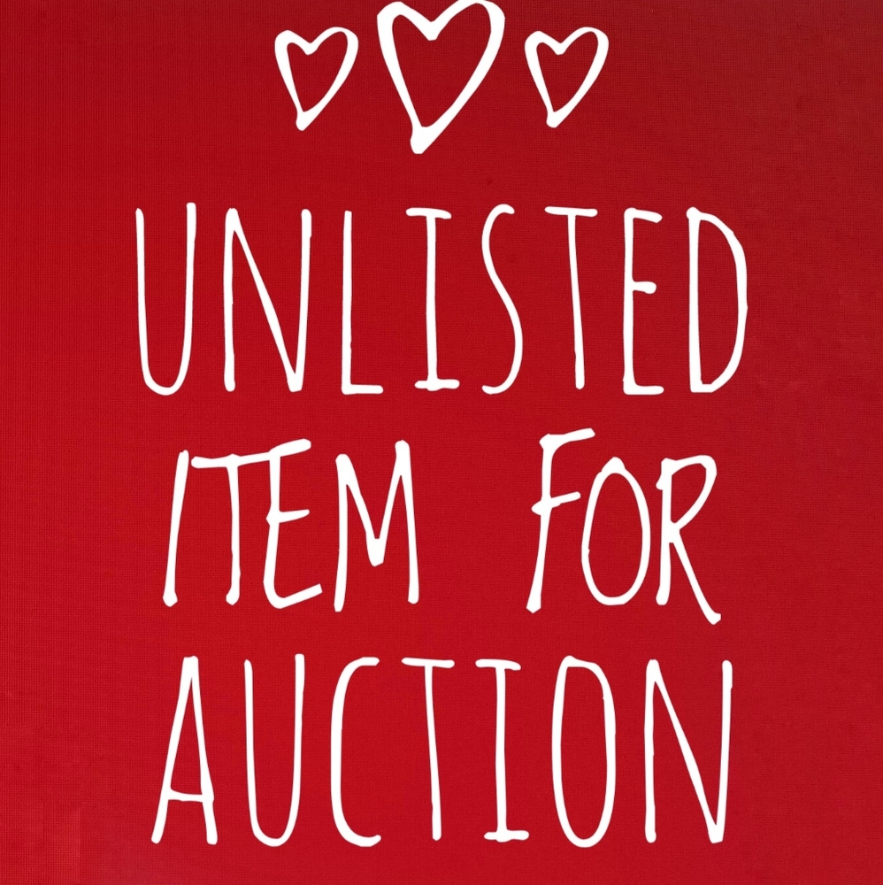 UNLISTED auction item!